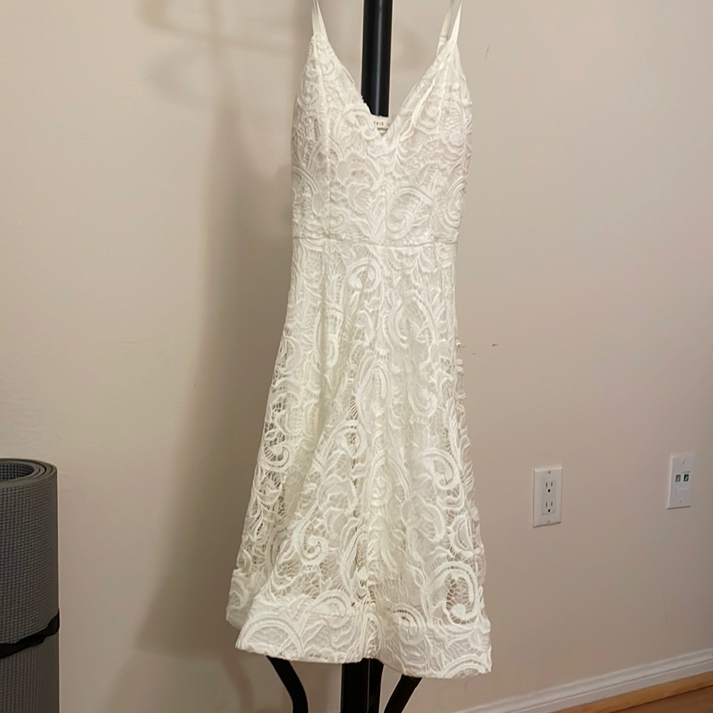 White lace dress
